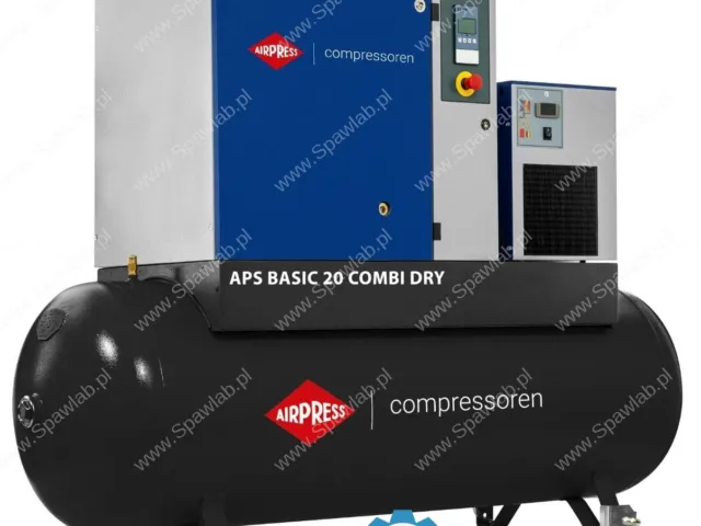 Airpress Kompresor śrubowy APS 20 Basic Combi Dry 13 bar 20 KM/15 kW 1332 l/min 500 l