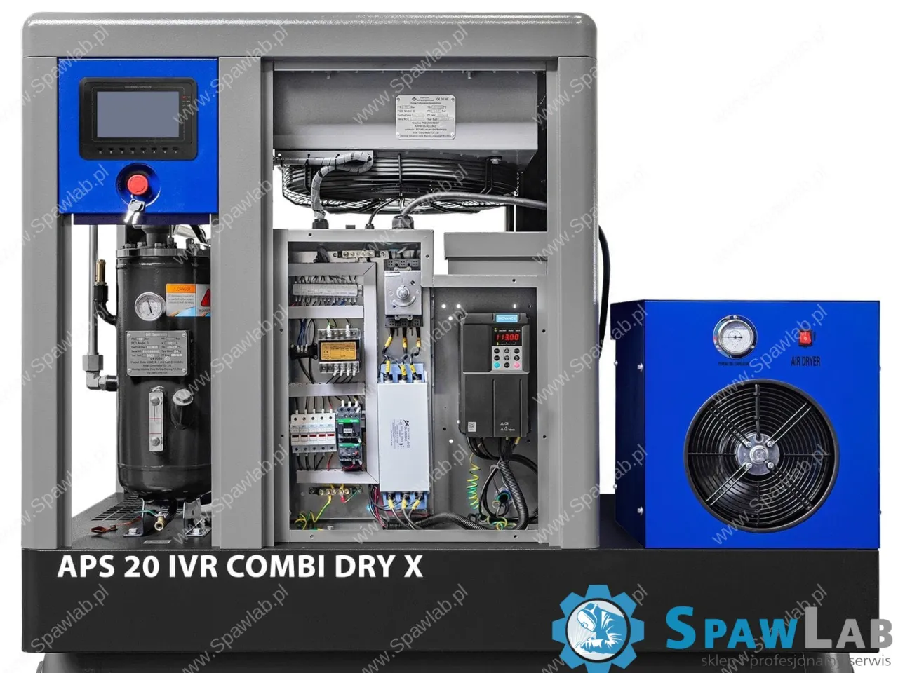 Airpress Kompresor śrubowy APS 20 IVR Combi Dry X 10 bar 20 KM/15 kW 820 - 2200 l/min 500 l, zdjęcie 3