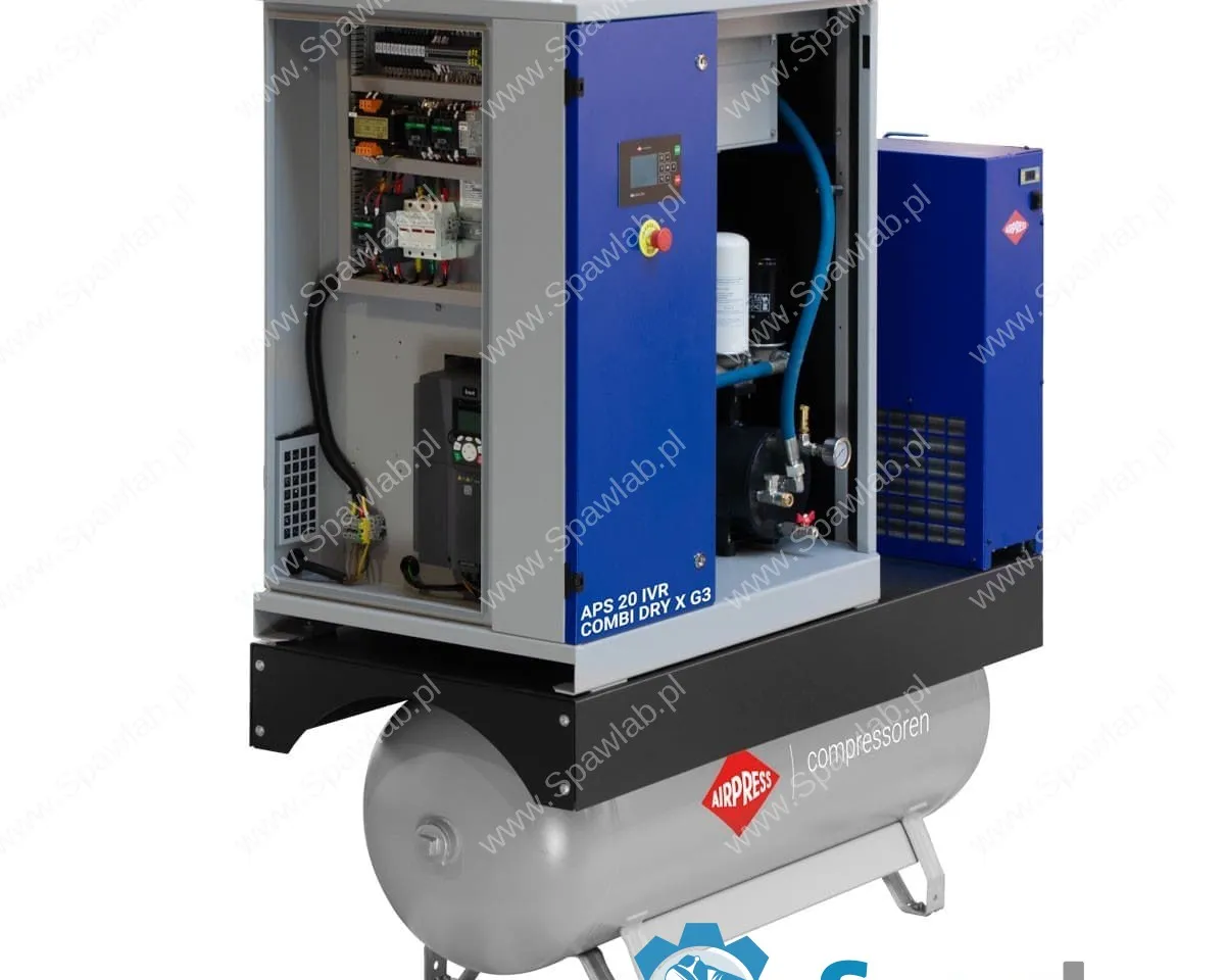 Airpress Kompresor śrubowy APS 20 IVR Combi Dry X G3 10 bar 20 KM/15 kW 1100 - 2160 l/min 270 l