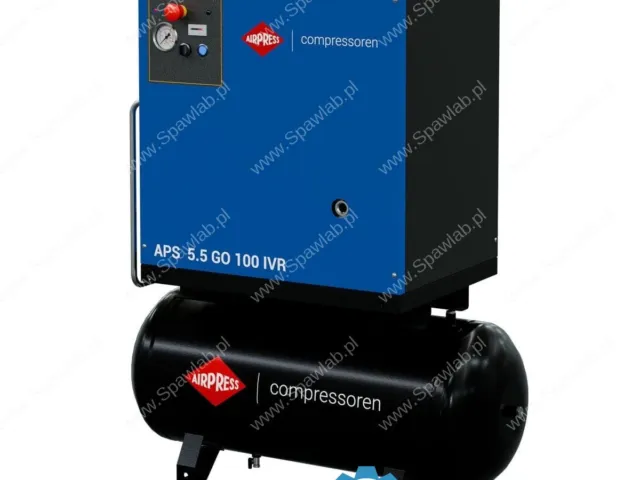Airpress Kompresor śrubowy APS 5.5 GO 100 Combi IVR 5.5 KM / 4 kW 10 bar 264-468 l/min 100 l