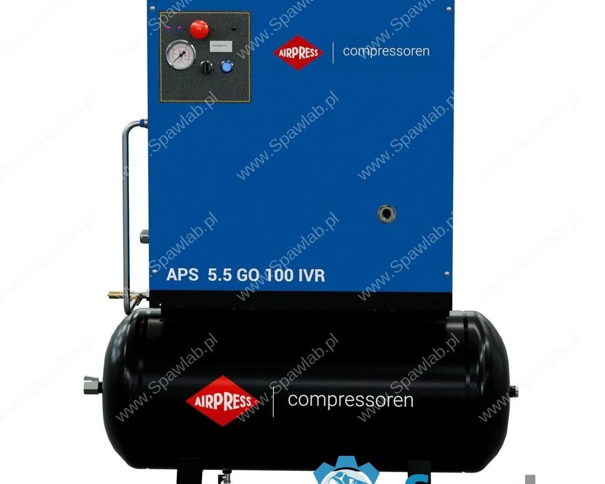 Airpress Kompresor śrubowy APS 5.5 GO 100 Combi IVR 5.5 KM / 4 kW 10 bar 264-468 l/min 100 l, zdjęcie 2