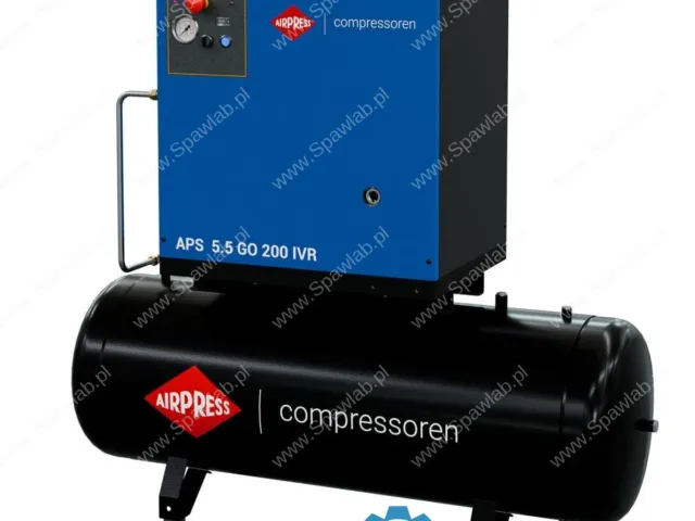 Airpress Kompresor śrubowy APS 5.5 GO 200 Combi IVR 5.5 KM / 4 kW 10 bar 264-468 l/min 200 l