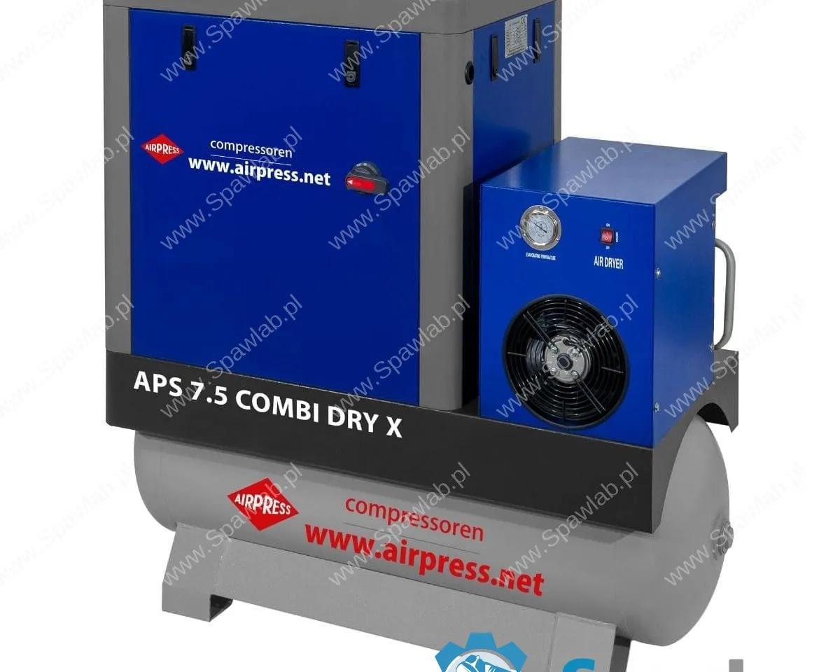 Airpress Kompresor śrubowy APS 7.5 Combi Dry X 10 bar 7.5 KM/5.5 kW 690 l/min 200 l