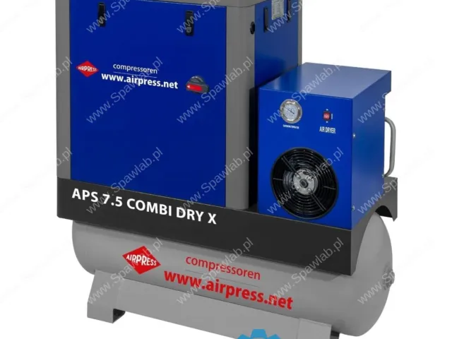 Airpress Kompresor śrubowy APS 7.5 Combi Dry X 10 bar 7.5 KM/5.5 kW 690 l/min 200 l