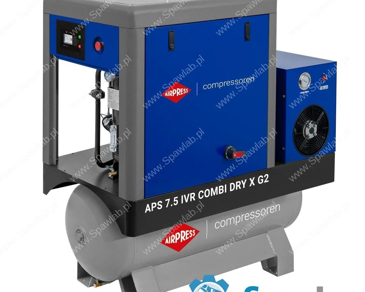 Airpress Kompresor śrubowy APS 7.5 IVR Combi Dry X G2 10 bar 7.5 KM/5.5 kW 290-790 l/min 200 l