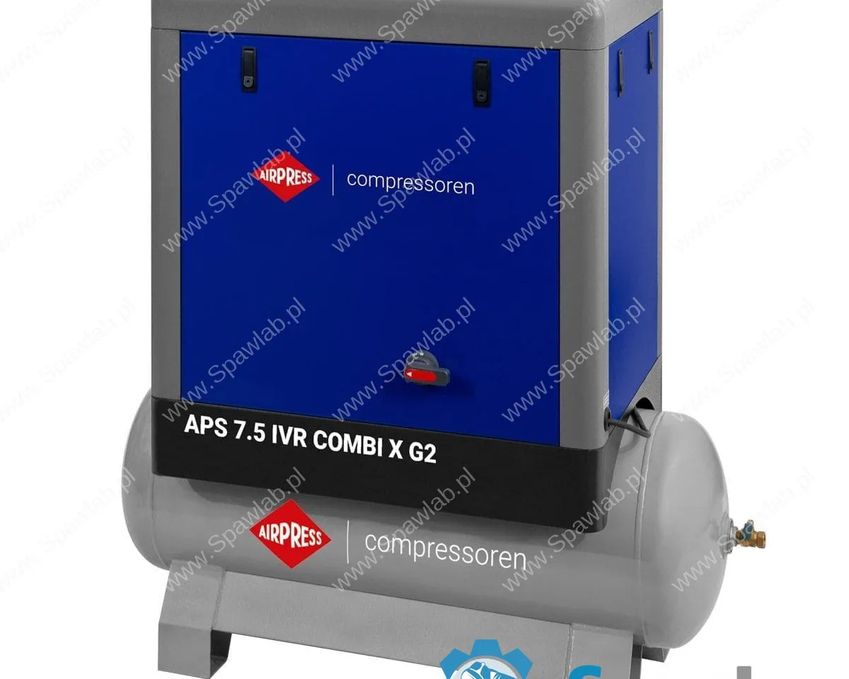 Airpress Kompresor śrubowy APS 7.5 IVR Combi X G2 10 bar 7.5 KM/5.5 kW 290-790 l/min 200 l, zdjęcie 2