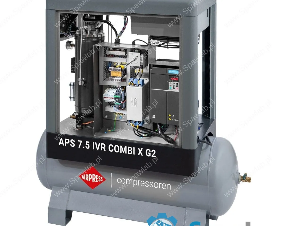 Airpress Kompresor śrubowy APS 7.5 IVR Combi X G2 10 bar 7.5 KM/5.5 kW 290-790 l/min 200 l, zdjęcie 3