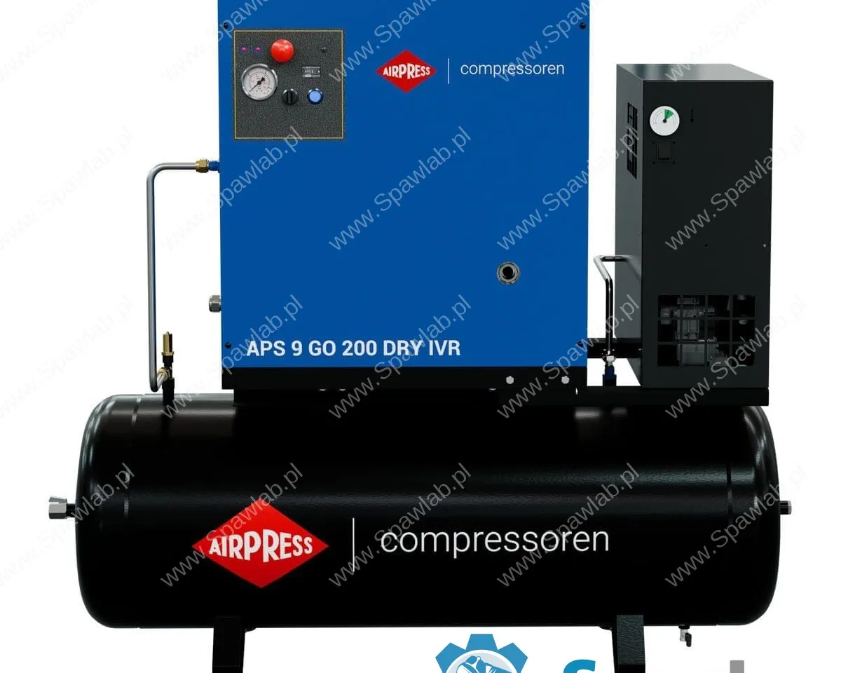 Airpress Kompresor śrubowy APS 9 GO 200 Combi Dry IVR 10 KM / 7.5 kW 10 bar 264-798 l/min 200 l, zdjęcie 2