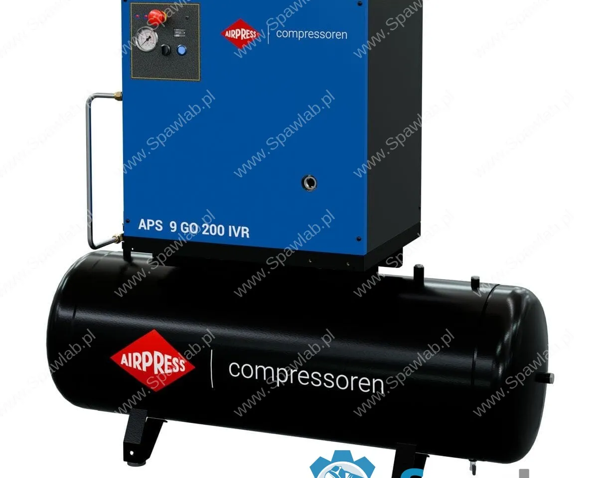Airpress Kompresor śrubowy APS 9 GO 200 Combi IVR 10 KM / 7.5 kW 10 bar 264-798 l/min 200 l