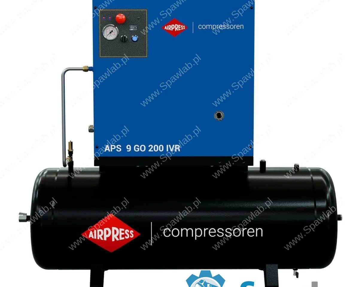 Airpress Kompresor śrubowy APS 9 GO 200 Combi IVR 10 KM / 7.5 kW 10 bar 264-798 l/min 200 l, zdjęcie 2