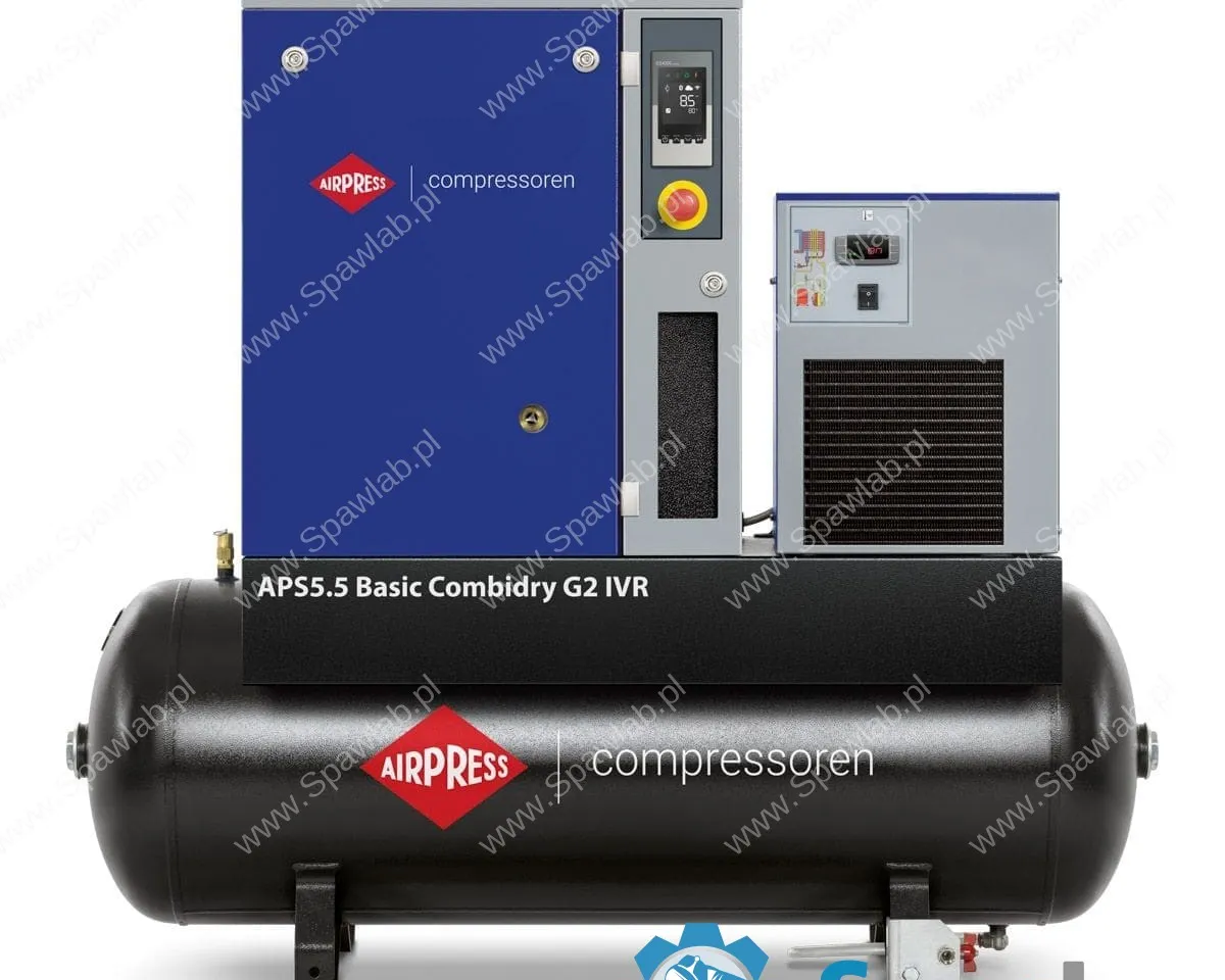 Airpress Kompresor śrubowy APS Basic 5.5 Combi Dry G2 IVR 10 bar 5.5 KM/4 kW 200 l
