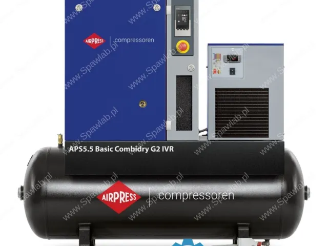 Airpress Kompresor śrubowy APS Basic 5.5 Combi Dry G2 IVR 10 bar 5.5 KM/4 kW 200 l