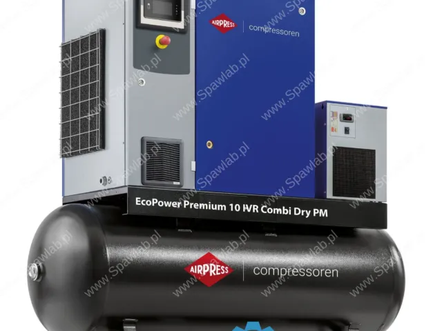 Airpress Kompresor śrubowy EcoPower Premium 10D IVR Combi Dry PM 13 bar 10 KM/7.5 kW 276 - 1272 l/min 500 l
