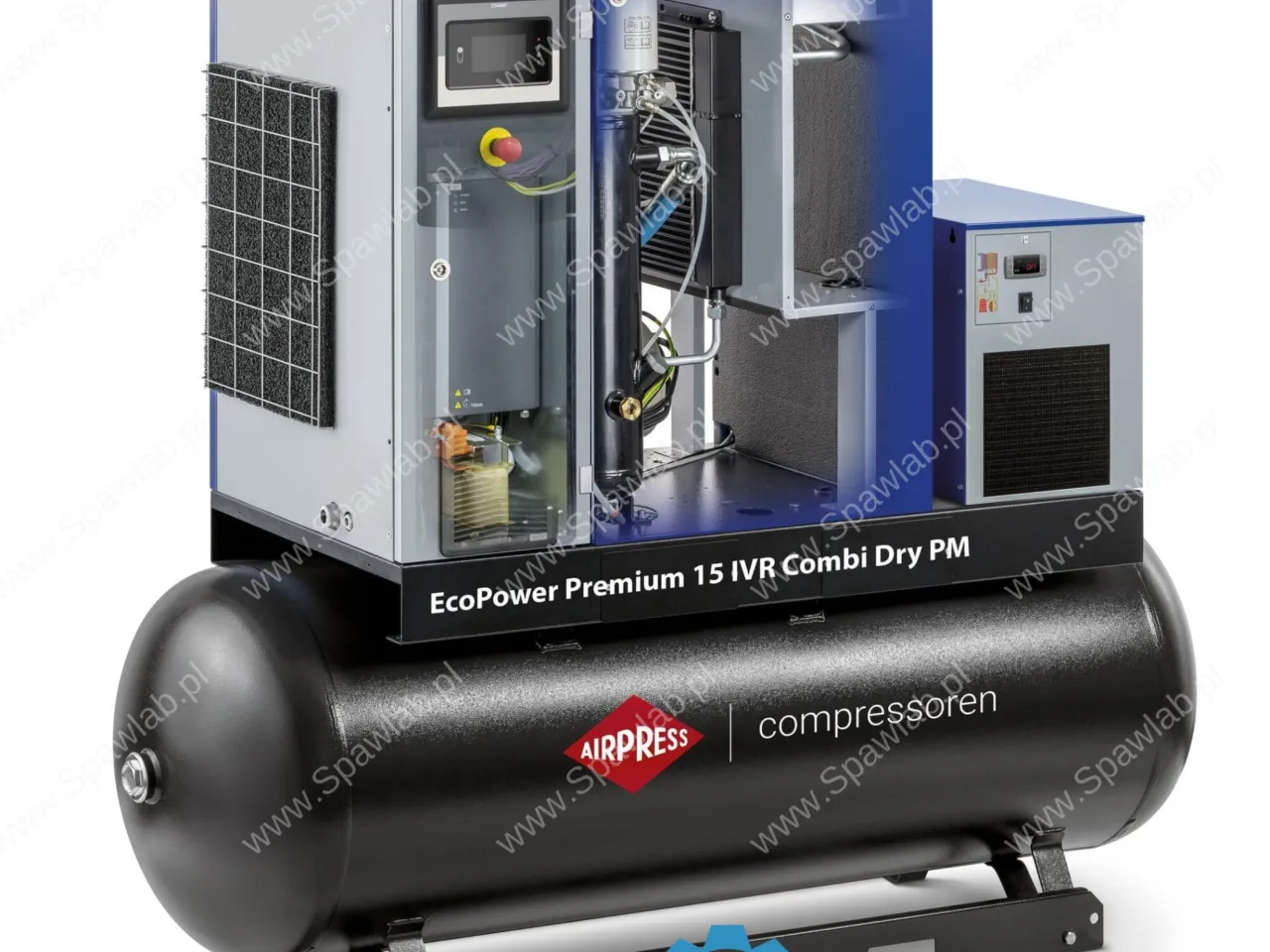 Airpress Kompresor śrubowy EcoPower Premium 15D IVR Combi Dry PM 13 bar 15 KM/11 kW 276 - 1920 l/min 500 l, zdjęcie 2