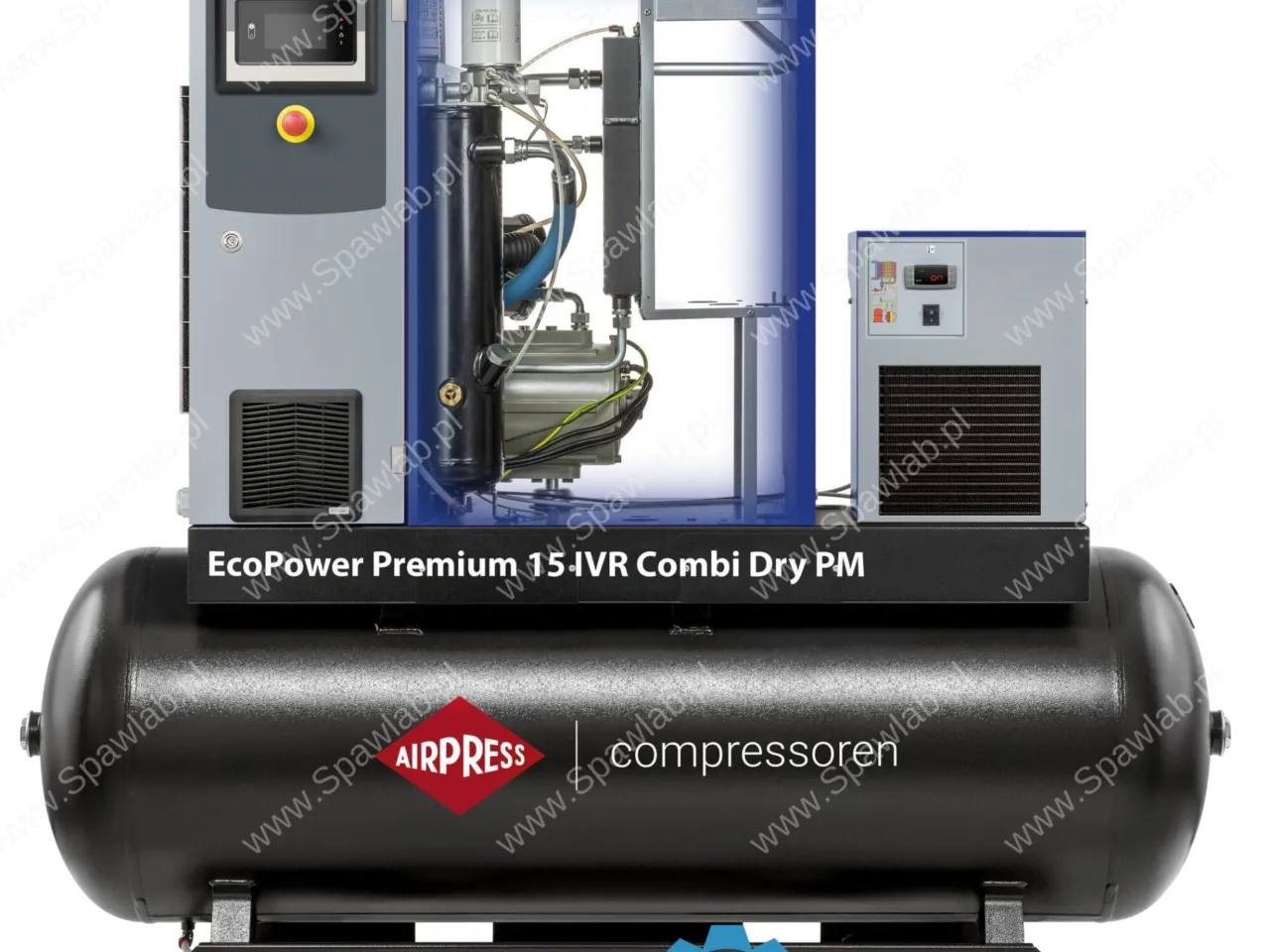 Airpress Kompresor śrubowy EcoPower Premium 15D IVR Combi Dry PM 13 bar 15 KM/11 kW 276 - 1920 l/min 500 l, zdjęcie 5