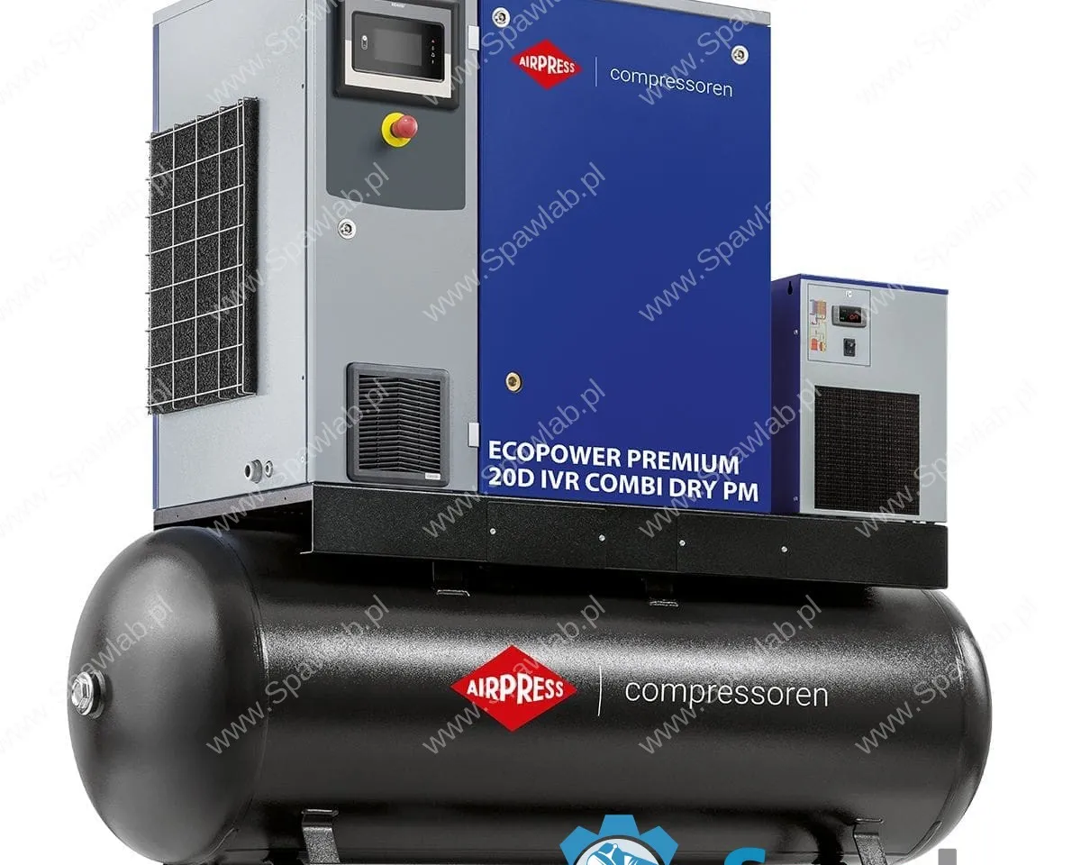 Airpress Kompresor śrubowy EcoPower Premium 20D IVR Combi Dry PM 13 bar 20 KM/15 kW 672 - 3000 l/min 500 l, zdjęcie 4