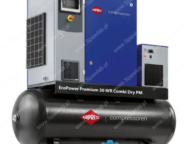 Airpress Kompresor śrubowy EcoPower Premium 30D IVR Combi Dry PM 13 bar 30 KM/22 kW 672 - 4026 l/min 500 l