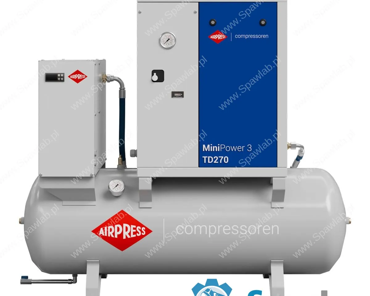 Airpress Kompresor śrubowy MiniPower 3 TD270 | 3.0 KM / 2.2 kW | 325 L/min | 270 L