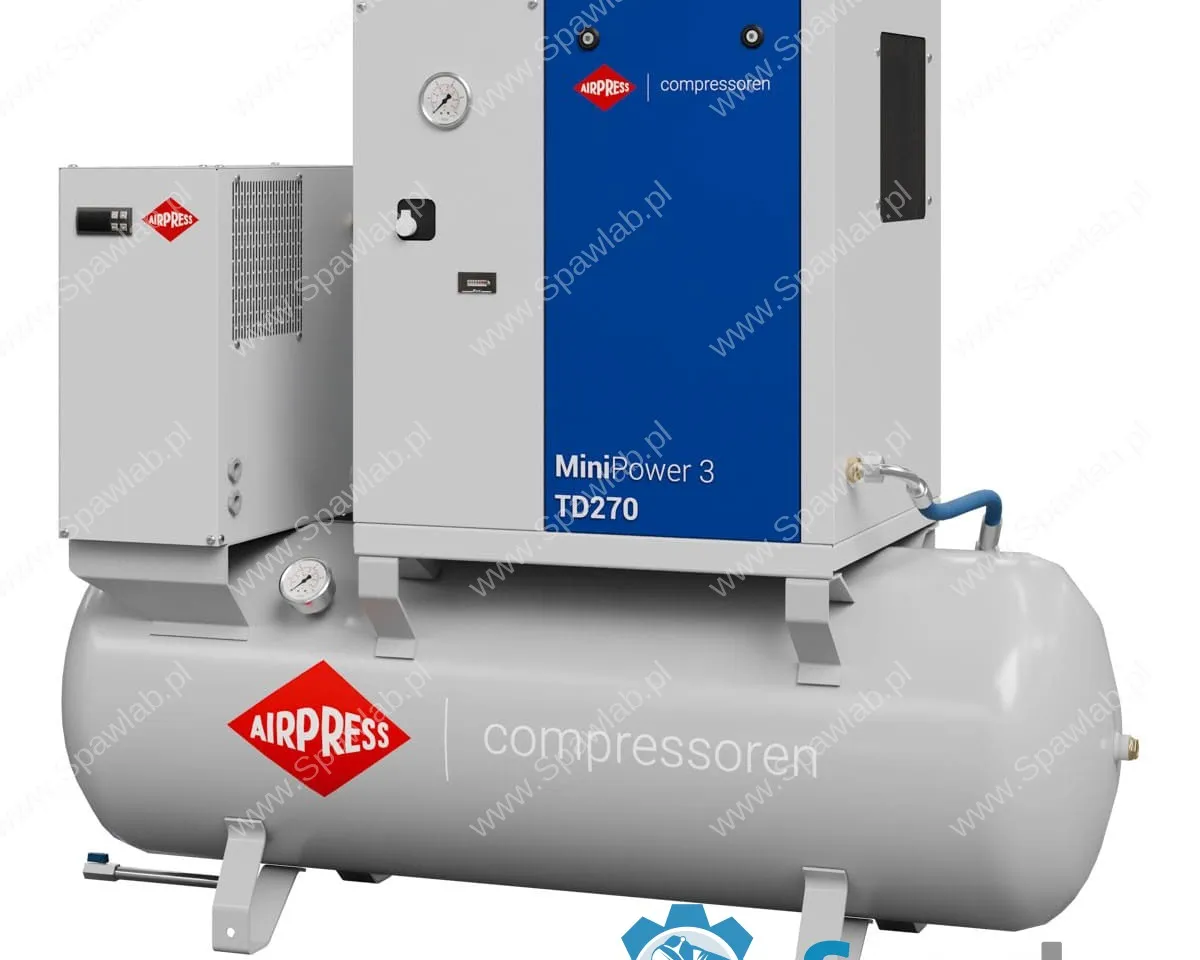 Airpress Kompresor śrubowy MiniPower 3 TD270 | 3.0 KM / 2.2 kW | 325 L/min | 270 L, zdjęcie 2