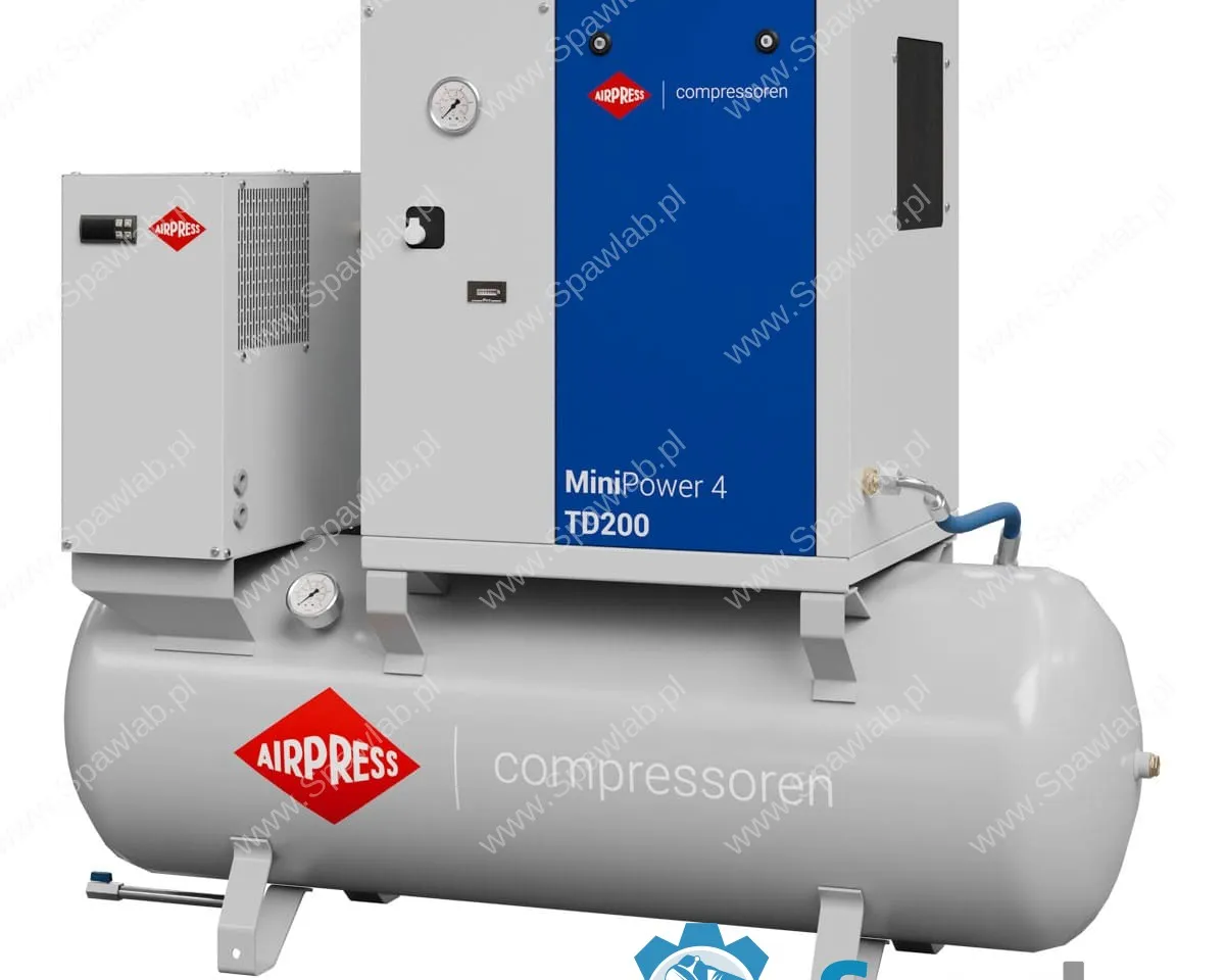 Airpress Kompresor śrubowy MiniPower 4 TD200 | 4.0 KM / 3.0 kW | 385 L/min | 200 L, zdjęcie 2
