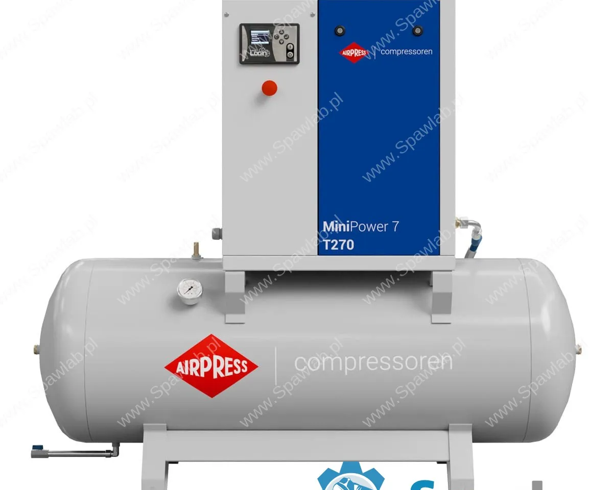 Airpress Kompresor śrubowy MiniPower 7 T270 | 7.5 KM / 5.5 kW | 650 L/min | 270 L