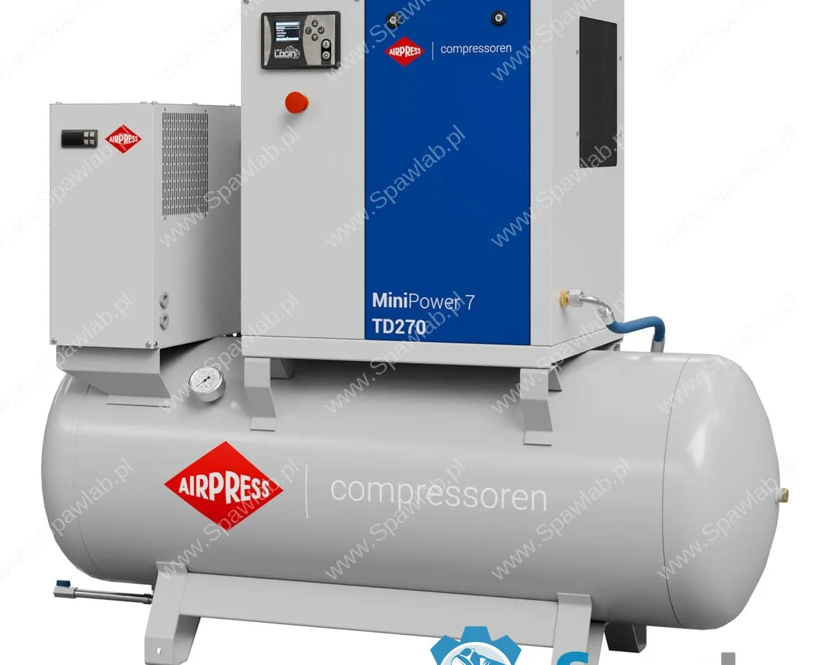 Airpress Kompresor śrubowy MiniPower 7 TD270 | 7.5 KM / 5.5 kW | 650 L/min | 270 L, zdjęcie 2