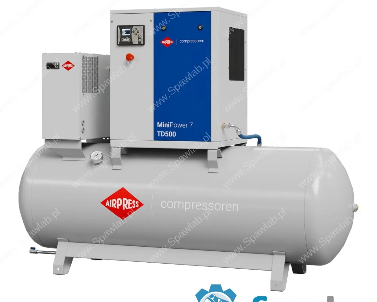 Airpress Kompresor śrubowy MiniPower 7 TD500 | 7.5 KM / 5.5 kW | 650 L/min | 500 L, zdjęcie 2