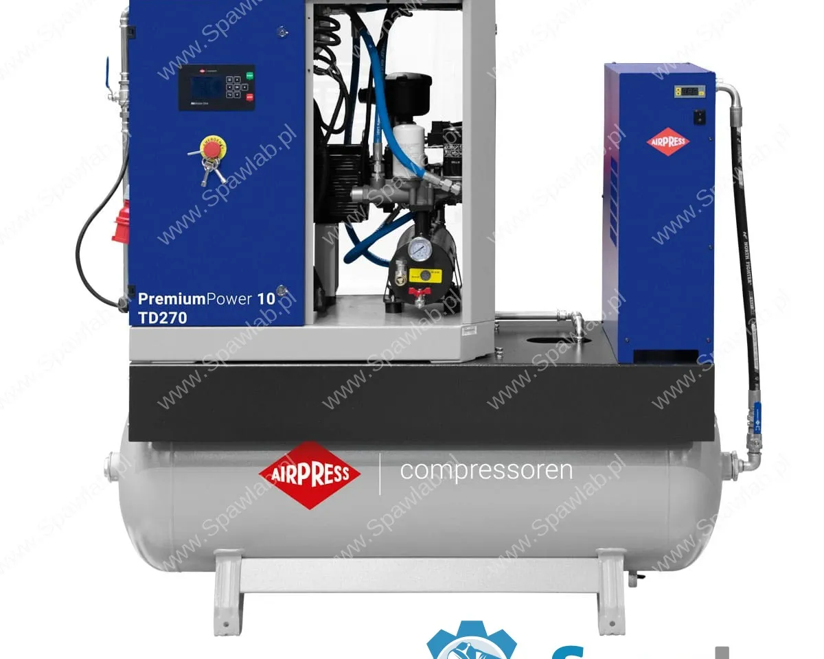 Airpress Kompresor śrubowy PremiumPower 10 TD270 | 10 KM / 7,5 kW | 328-1277 l/min | 270 l, zdjęcie 5