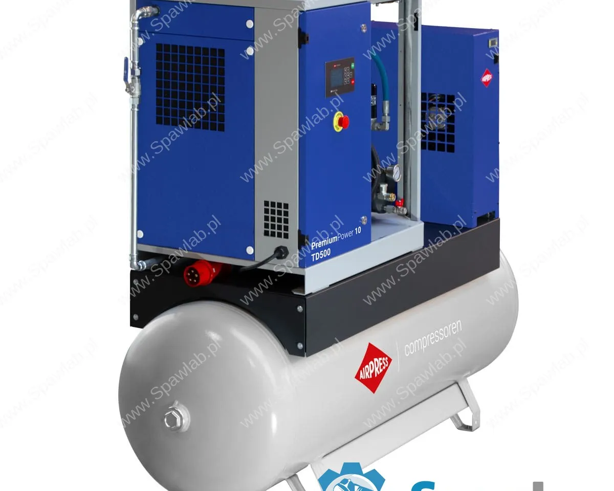 Airpress Kompresor śrubowy PremiumPower 10 TD500 | 10 KM / 7,5 kW | 328 - 1277 l/min | 500 l