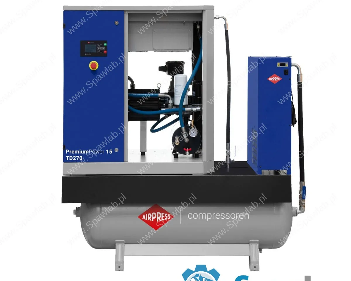 Airpress Kompresor śrubowy PremiumPower 15 TD270 | 15 KM / 11 kW | 544-1701 l/min | 270 l, zdjęcie 5