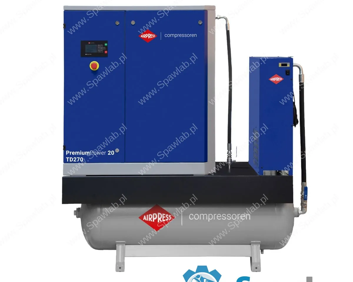 Airpress Kompresor śrubowy PremiumPower 20 TD270 | 20 KM / 15 kW | 1100 - 2420 l/min | 270 l, zdjęcie 4