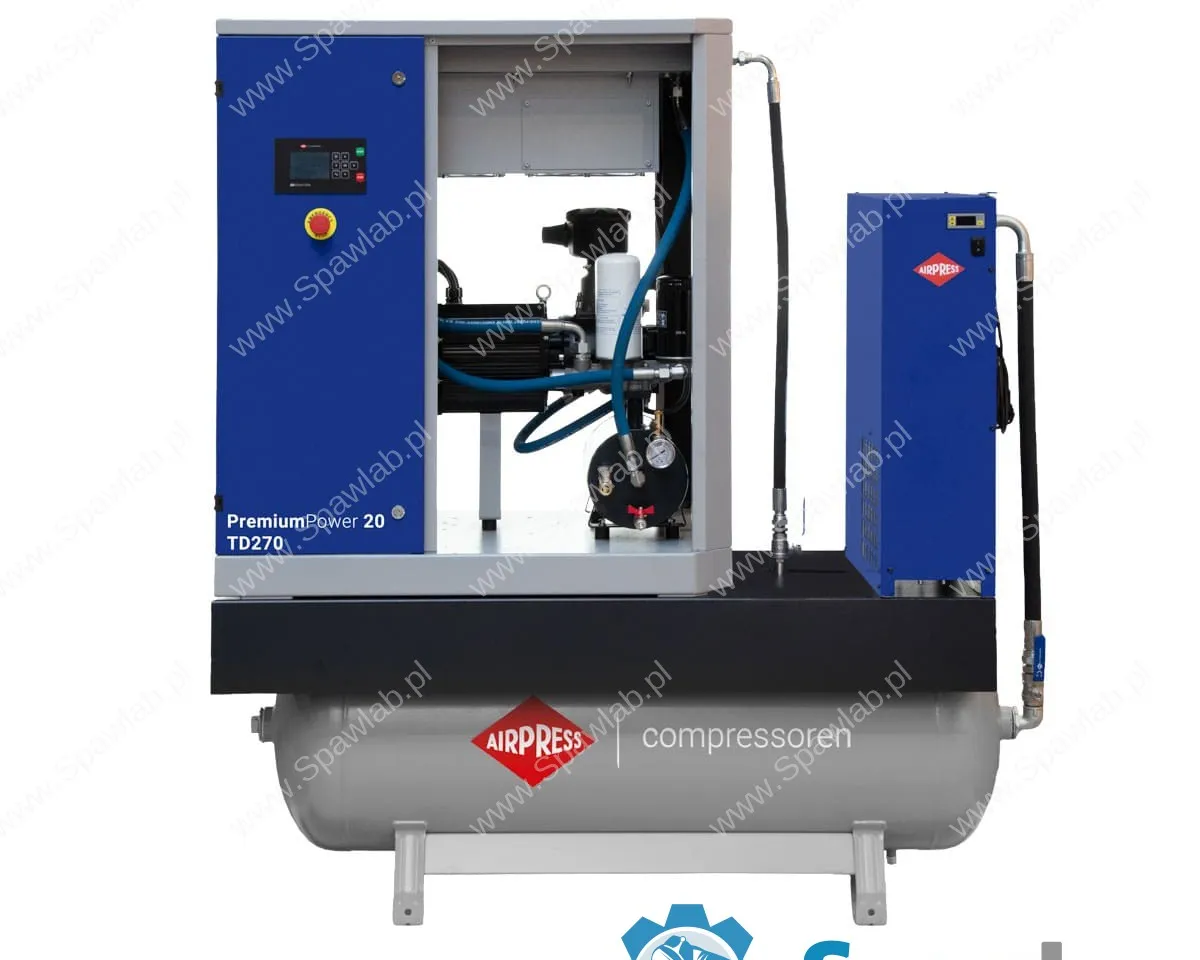 Airpress Kompresor śrubowy PremiumPower 20 TD270 | 20 KM / 15 kW | 1100 - 2420 l/min | 270 l, zdjęcie 5