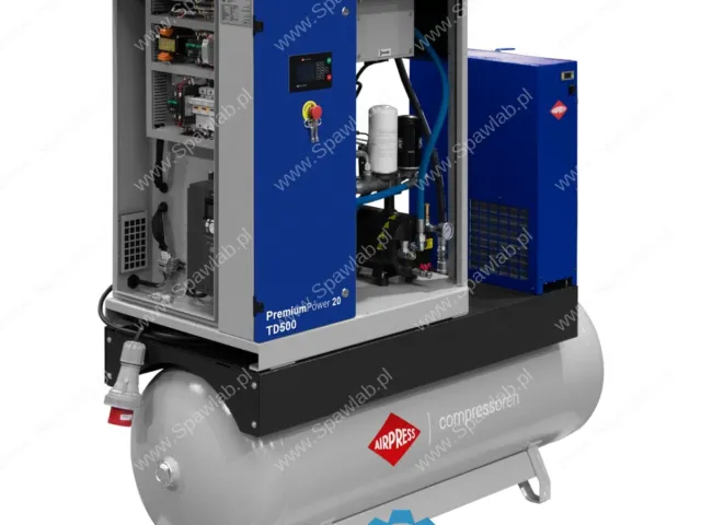 Airpress Kompresor śrubowy PremiumPower 20 TD500 | 20 KM / 15 kW | 1100 - 2420 l/min | 500 l