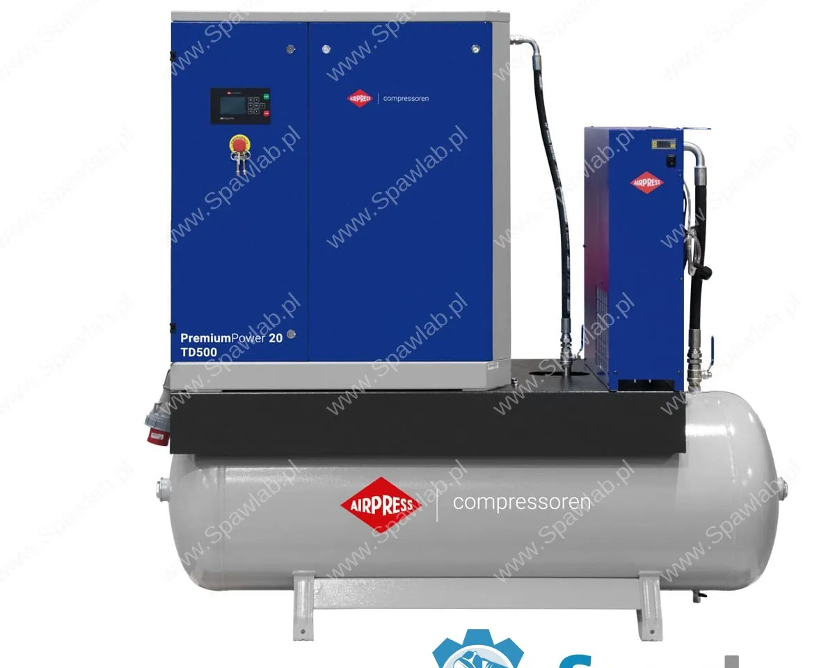 Airpress Kompresor śrubowy PremiumPower 20 TD500 | 20 KM / 15 kW | 1100 - 2420 l/min | 500 l, zdjęcie 2