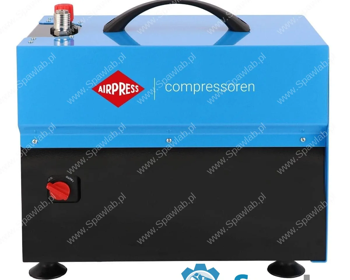Airpress Mały kompresor bezolejowy dwutłokowy L 5-210 10 bar 0.75 KM/0.55 kW 168 l/min 5 l cichy, zdjęcie 2