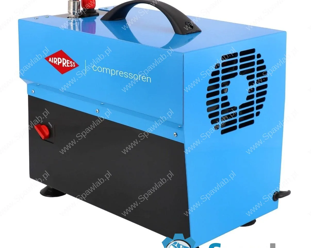 Airpress Mały kompresor bezolejowy dwutłokowy L 5-210 10 bar 0.75 KM/0.55 kW 168 l/min 5 l cichy, zdjęcie 3