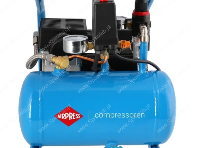 Airpress Mały kompresor bezolejowy dwutłokowy L 6-95 8 bar 0.71 KM/0.52 kW 48 l/min 5 l cichy