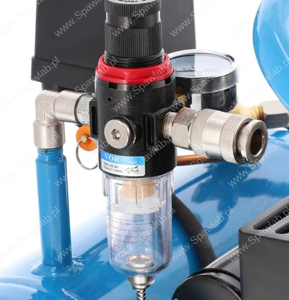 Airpress Mały kompresor bezolejowy dwutłokowy L 6-95 8 bar 0.71 KM/0.52 kW 48 l/min 5 l cichy, zdjęcie 11