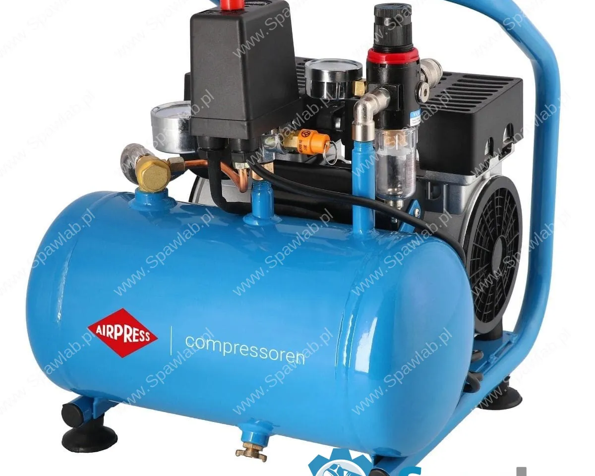 Airpress Mały kompresor bezolejowy dwutłokowy L 6-95 8 bar 0.71 KM/0.52 kW 48 l/min 5 l cichy, zdjęcie 2