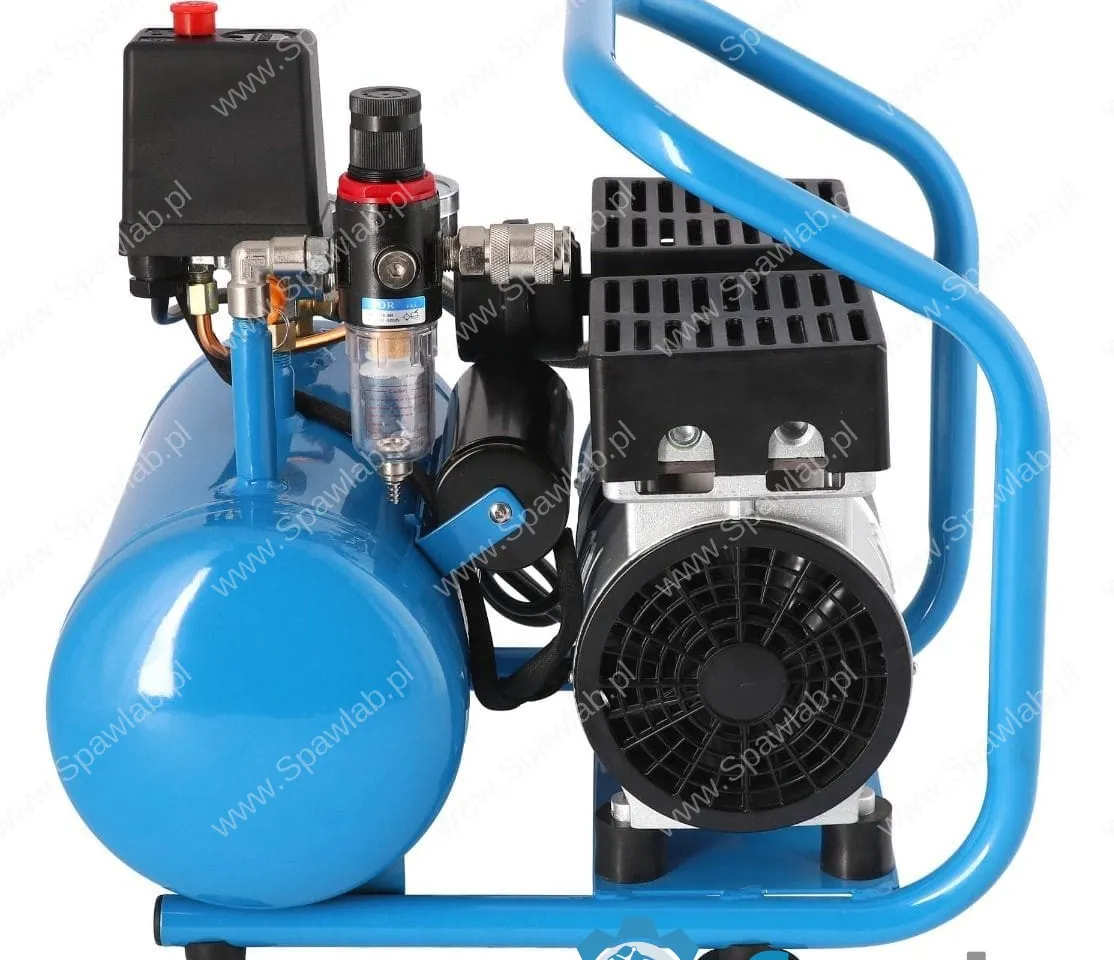Airpress Mały kompresor bezolejowy dwutłokowy L 6-95 8 bar 0.71 KM/0.52 kW 48 l/min 5 l cichy, zdjęcie 3