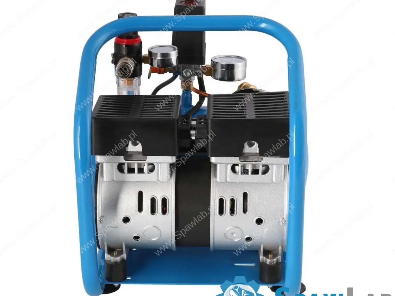 Airpress Mały kompresor bezolejowy dwutłokowy L 6-95 8 bar 0.71 KM/0.52 kW 48 l/min 5 l cichy, zdjęcie 5