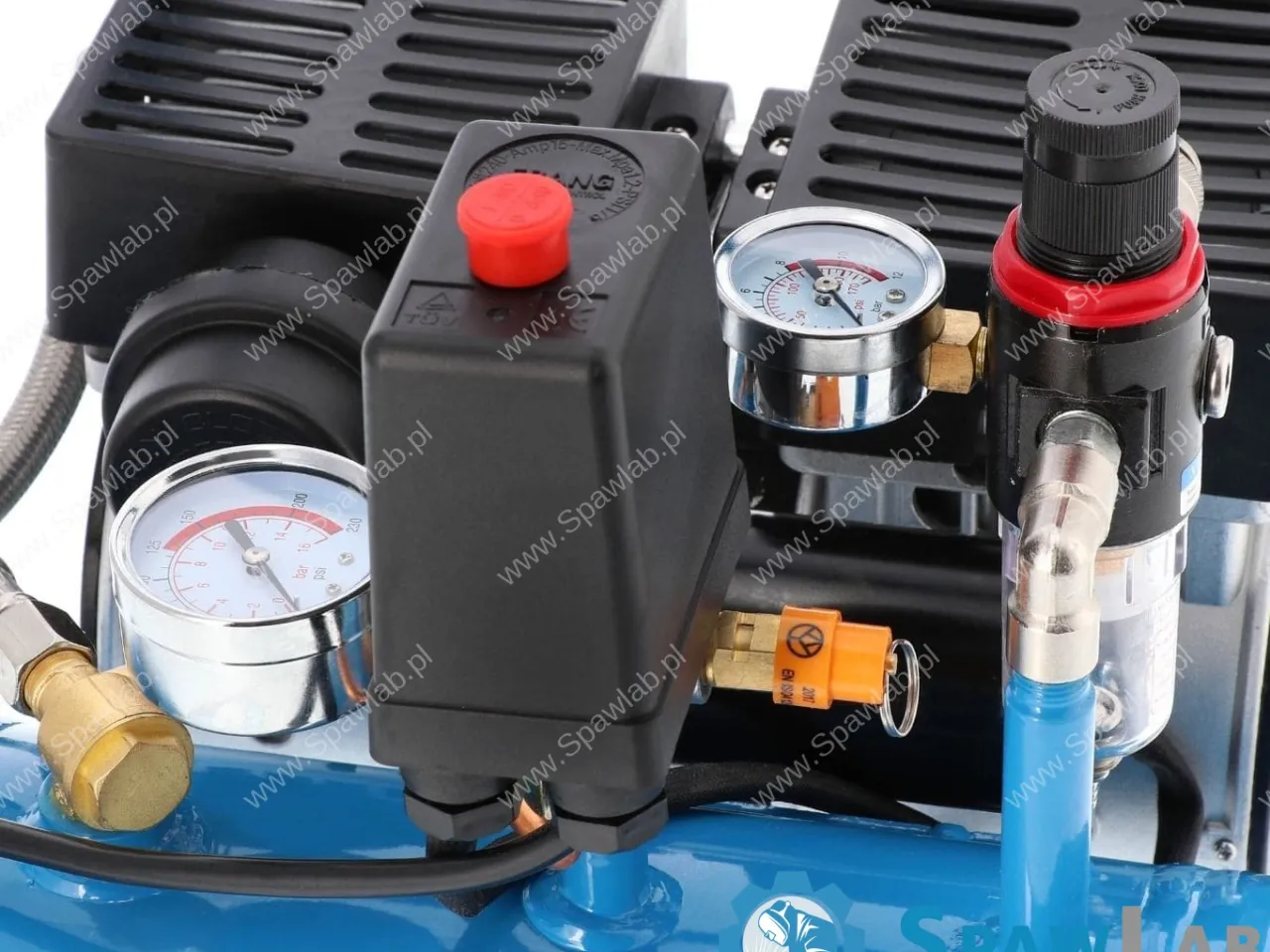 Airpress Mały kompresor bezolejowy dwutłokowy L 6-95 8 bar 0.71 KM/0.52 kW 48 l/min 5 l cichy, zdjęcie 7