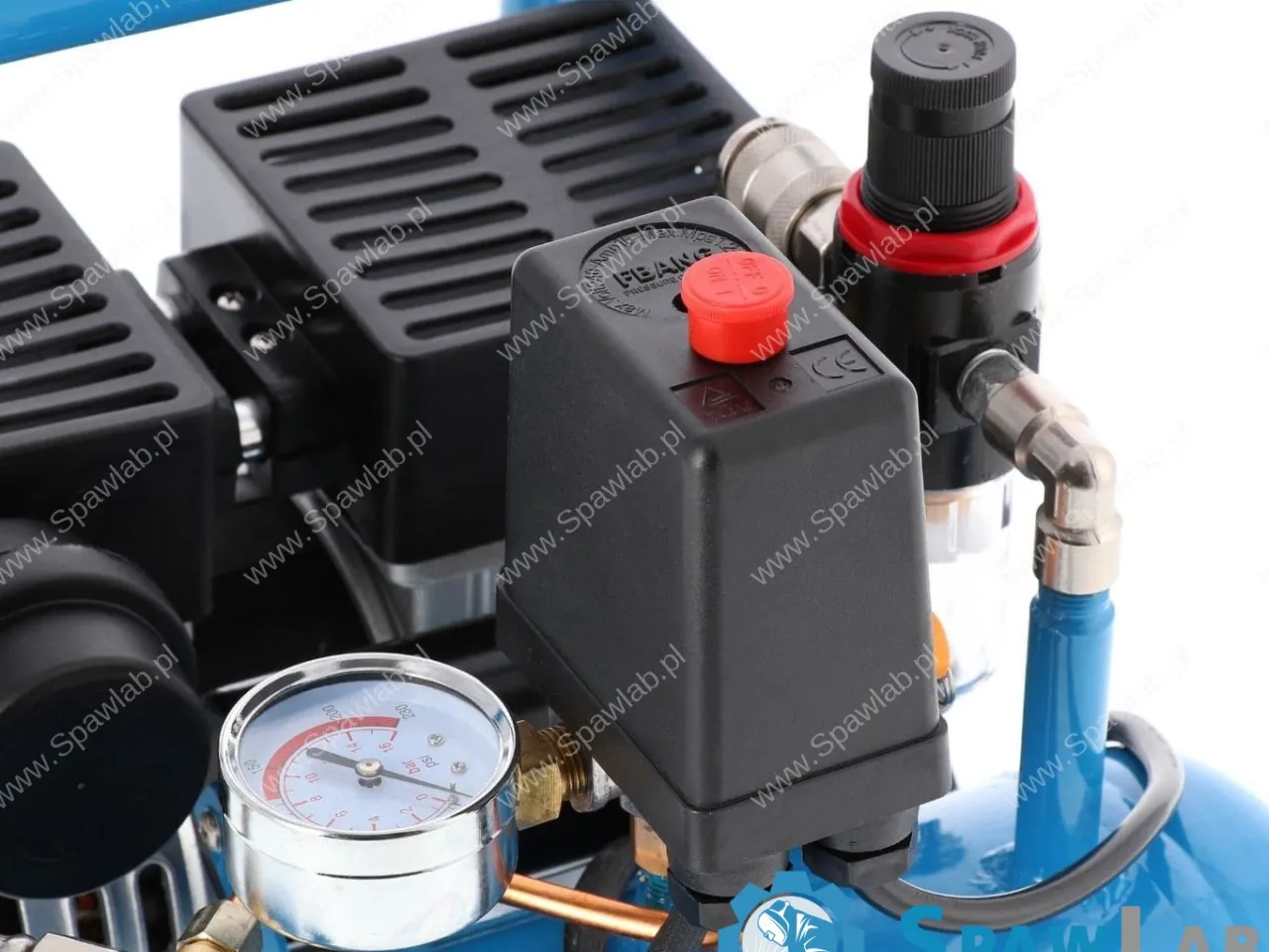 Airpress Mały kompresor bezolejowy dwutłokowy L 6-95 8 bar 0.71 KM/0.52 kW 48 l/min 5 l cichy, zdjęcie 8