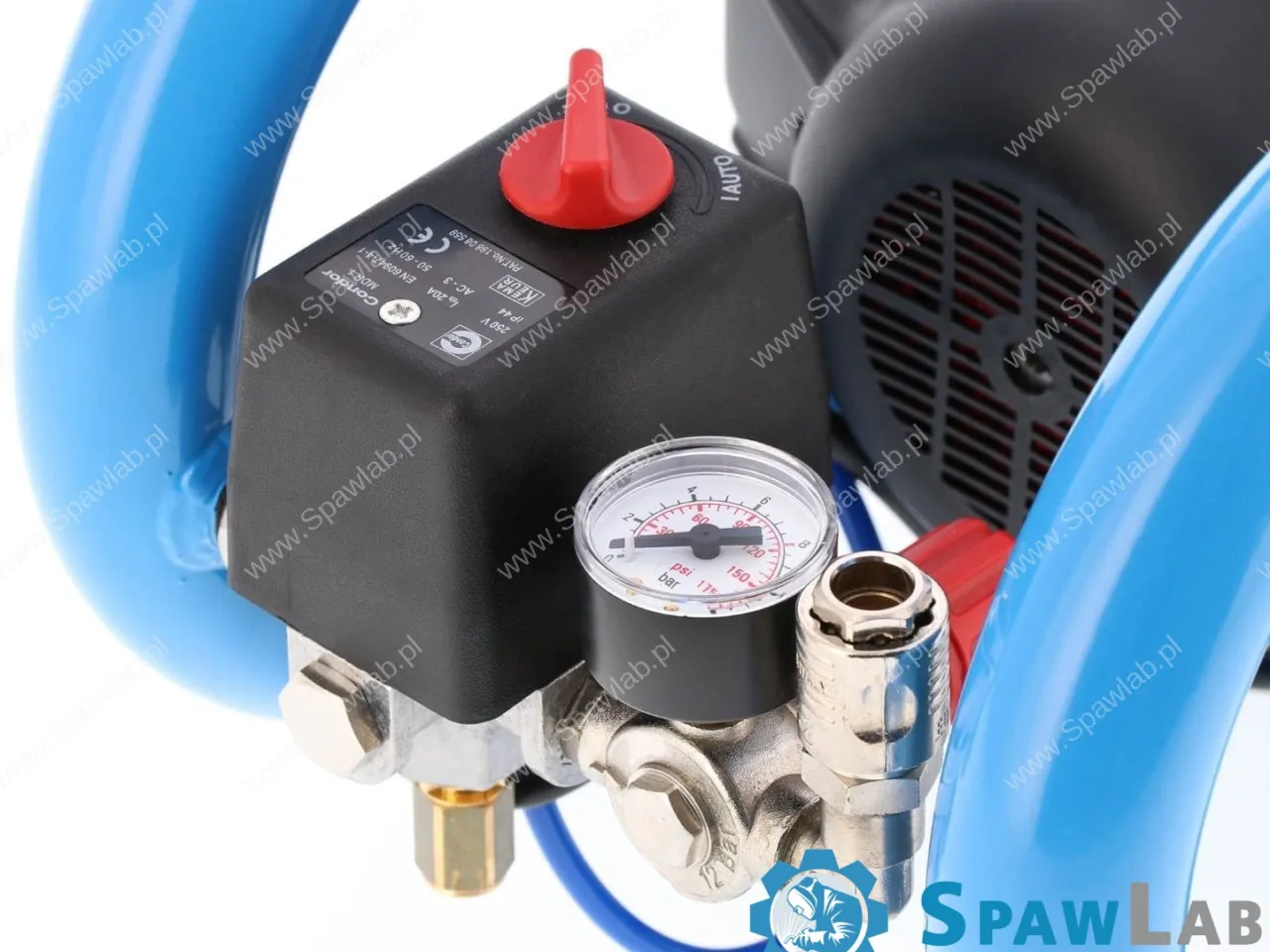 Airpress Mały kompresor bezolejowy dwutłokowy LMO 3-210 10 bar 0.7 KM/0.5 kW 125 l/min 3 l cichy, zdjęcie 10