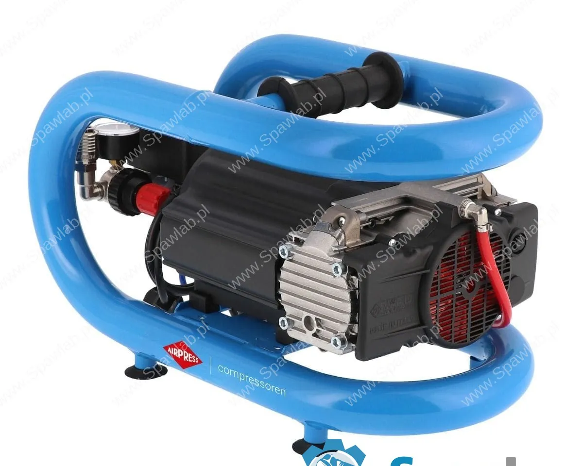 Airpress Mały kompresor bezolejowy dwutłokowy LMO 3-210 10 bar 0.7 KM/0.5 kW 125 l/min 3 l cichy, zdjęcie 3