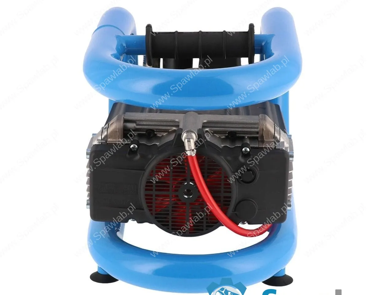 Airpress Mały kompresor bezolejowy dwutłokowy LMO 3-210 10 bar 0.7 KM/0.5 kW 125 l/min 3 l cichy, zdjęcie 4