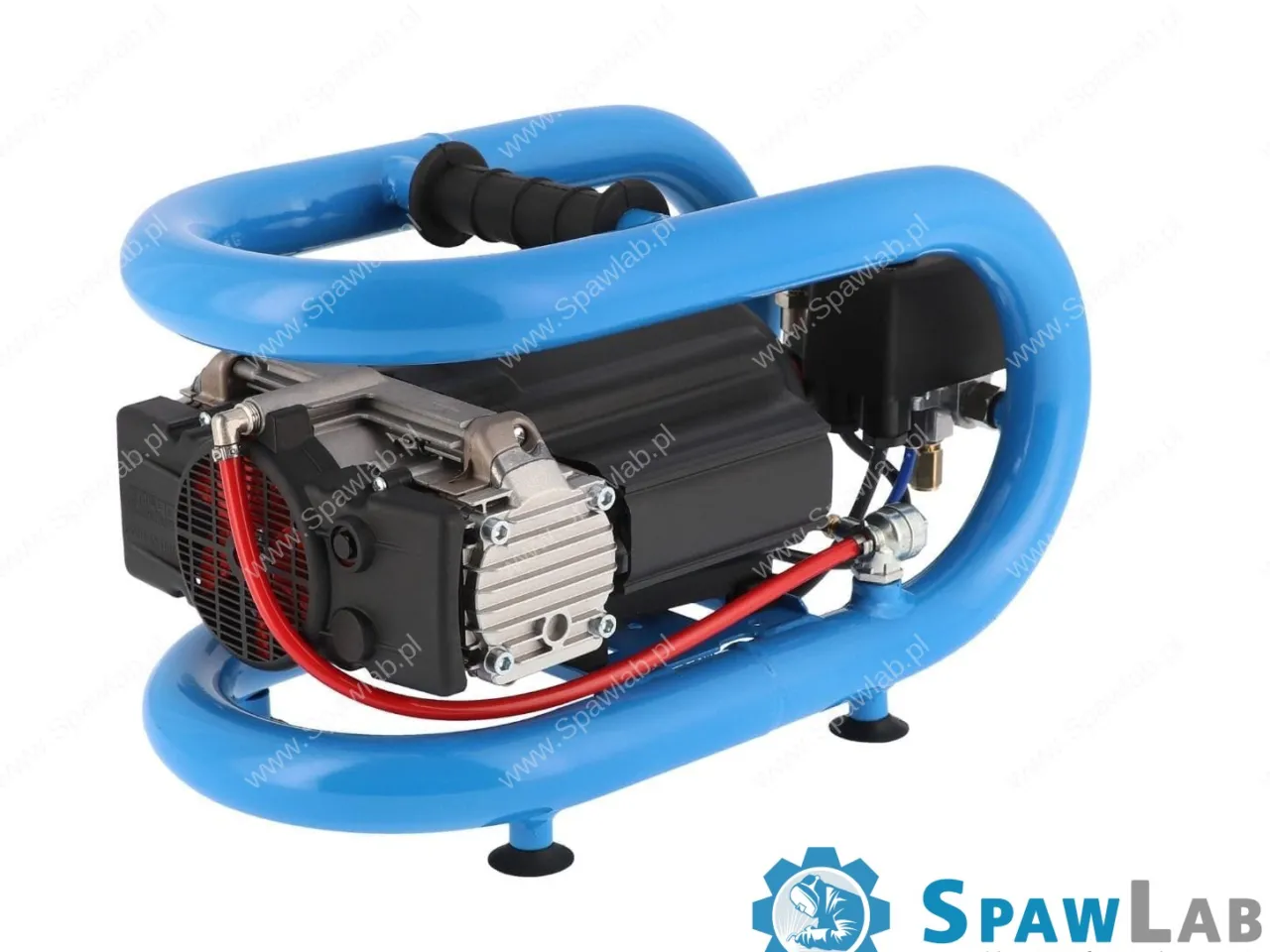 Airpress Mały kompresor bezolejowy dwutłokowy LMO 3-210 10 bar 0.7 KM/0.5 kW 125 l/min 3 l cichy, zdjęcie 5