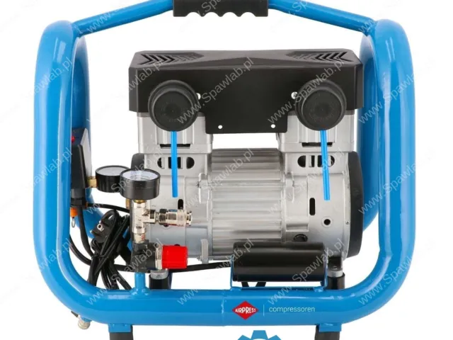 Airpress Mały kompresor bezolejowy dwutłokowy LMO 4-170 10 bar 1.5 KM/1.1 kW 90 l/min 4 l cichy