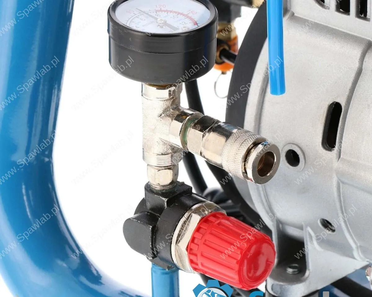 Airpress Mały kompresor bezolejowy dwutłokowy LMO 4-170 10 bar 1.5 KM/1.1 kW 90 l/min 4 l cichy, zdjęcie 11