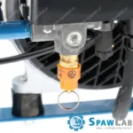 Airpress Mały kompresor bezolejowy dwutłokowy LMO 4-170 10 bar 1.5 KM/1.1 kW 90 l/min 4 l cichy, zdjęcie 12